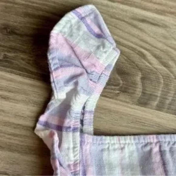 Olivia Kay Girls Set Ruffle Crop Top and Wide Leg Pants Pastel Stripes Size L/XL - Picture 6 of 16